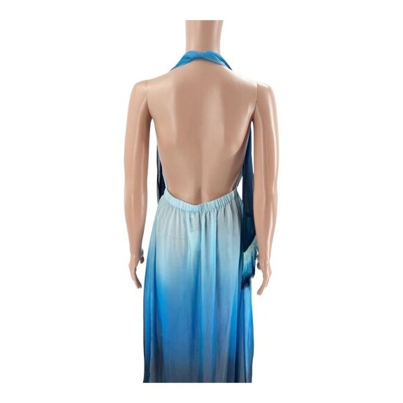 Jonathan Simkhai Dress Ombre Swim Cover-Up Maxi Blue Size S | NWT Resort Patio - Picture 10 of 13
